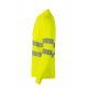 Polo coton manches longues avec bande segmentée Haute Visibilité VELILLA 305524