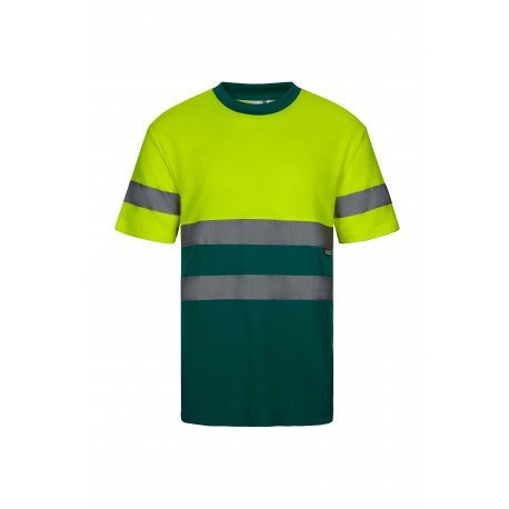 T-shirt coton bicolore manches courtes Haute Visibilité VELILLA 305613