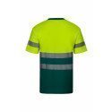 T-shirt coton bicolore manches courtes Haute Visibilité VELILLA