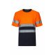 T-shirt coton bicolore manches courtes Haute Visibilité VELILLA 305613