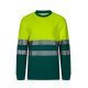 T-shirt coton bicolore manches longues Haute Visibilité VELILLA 305615