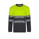T-shirt coton bicolore manches longues Haute Visibilité VELILLA 305615