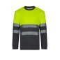 T-shirt coton bicolore manches longues Haute Visibilité VELILLA
