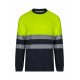 T-shirt coton bicolore manches longues Haute Visibilité VELILLA 305615