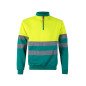 Sweat bicolore demi zippé Haute Visibilité VELILLA