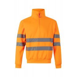 Sweat demi zippé Haute Visibilité VELILLA 305702