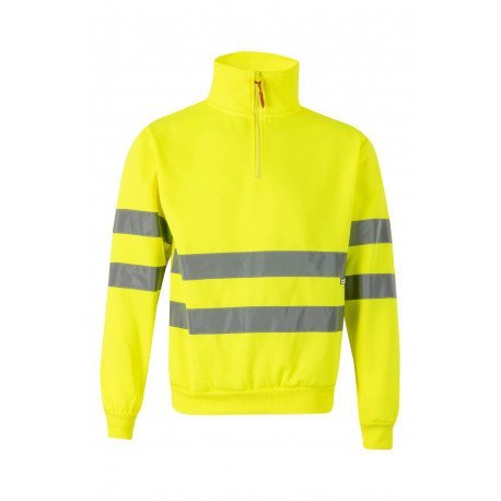 Sweat demi zippé Haute Visibilité VELILLA 305702