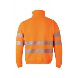 Sweat demi zippé avec bande segmentée Haute Visibilité VELILLA