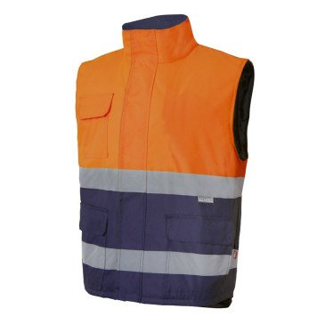 Gilet matelassé bicolore sans manches Haute Visibilité VELILLA 305902
