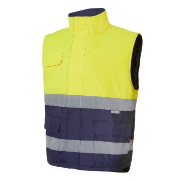Gilet matelassé bicolore sans manches Haute Visibilité VELILLA 305902