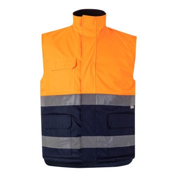 Gilet matelassé bicolore sans manches Haute Visibilité VELILLA 305902