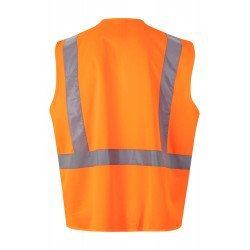 Gilet professionnel sans manches avec porte-identifiant Haute Visibilité VELILLA