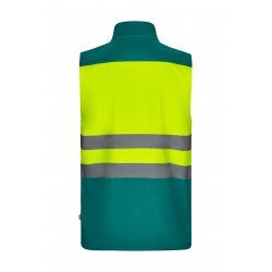 Gilet softshell bicolore Haute Visibilité VELILLA