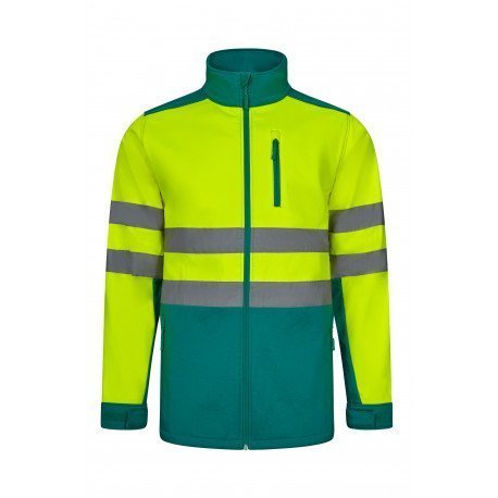 Blouson softshell bicolore Haute Visibilité VELILLA Blouson softshell bicolore Haute Visibilité VELILLA