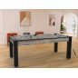 Billard Arizona 7 pieds convertible en table à manger 8 personnes Coloris industriel tapis gris De Faugères Billard Arizona 7 pieds convertible en table à manger 8 personnes Coloris industriel tapis gris De Faugères