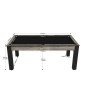 Billard Arizona 7 pieds convertible en table à manger 8 personnes Coloris industriel tapis noir De Faugères