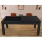 Billard Arizona 7 pieds convertible en table à manger 8 personnes Coloris noir grainé tapis noir De Faugères Billard Arizona 7 pieds convertible en table à manger 8 personnes Coloris noir grainé tapis noir De Faugères
