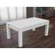 Billard Texas 6 pieds convertible en table à manger 6 personnes Coloris blanc laqué tapis noir De Faugères A011A027A039A074
