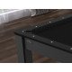 Billard Texas 6 pieds convertible en table à manger 6 personnes Coloris noir grainé tapis noir De Faugères A014A027A039A073