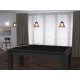 Billard Texas 6 pieds convertible en table à manger 6 personnes Coloris noir grainé tapis noir De Faugères A014A027A039A073