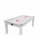 Air Hockey Toronto 7 pieds convertible en table à manger 8 personnes Coloris blanc laqué De Faugères