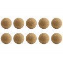 Lot de 10 balles de babyfoot Ø 35 mm en liège De Faugères B100
