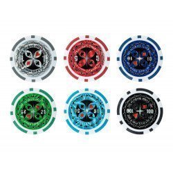 Mallette de poker 500 jetons numérotés 14 gr Modèle Deluxe DF SPORTS