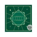 Tapis de poker carré 83 x 83 cm Vert DF SPORTS B195