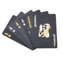 Lot de 3 paquets de 54 cartes brillantes PET waterproof Coloris Noir DF SPORTS