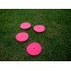 Lot de 24 petits disques de marquage plats 10 CM Rose POWERSHOT TA140P