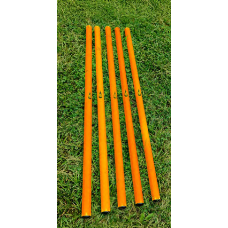 LOT DE 5 JALONS DE SLALOM 80 CM ORANGE POWERSHOT