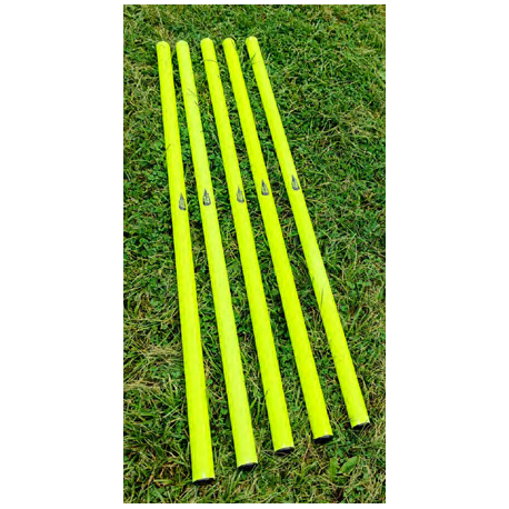 Lot de 5 jalons de slalom 80 CM Jaune POWERSHOT