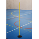 Lot de 5 jalons de slalom 160 CM Jaune POWERSHOT