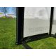 Mini but de football pliable blanc en aluminium 1,5 X 1 M POWERSHOT