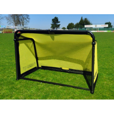 Mini but de football pliable jaune en aluminium 1,5 X 1 M POWERSHOT