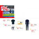 Pack LICENCE Football maillot DERBY short PACIFIK chaussettes TEAM ensemble COMPO ELDERA