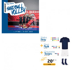 Pack LICENCE Hand Volley maillot DERBY short PACIFIK chaussettes TENNIS PRO ELDERA