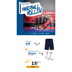 Pack LICENCE Hand Volley short ARCTIK chaussettes TENNIS PRO ELDERA