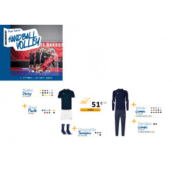 Pack LICENCE Hand Volley maillot DERBY short PACIFIK chaussettes TENNIS PRO ensemble COMPO ELDERA