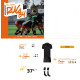 Pack LICENCE Rugby maillot RUCK short CHELEM chaussettes FANION ELDERA