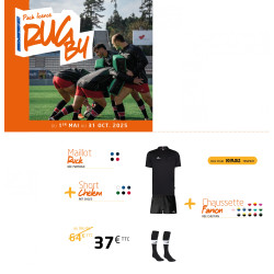 Pack LICENCE Rugby maillot RUCK short CHELEM chaussettes FANION ELDERA