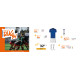 Pack LICENCE Rugby maillot RUCK short HAKA chaussettes TEAM et gourde BARBARA ELDERA