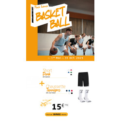 Pack LICENCE Basket short DUNK chaussettes TENNIS PRO ELDERA