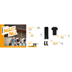 Pack LICENCE Basket débardeur DERBY short DUNK chaussettes TENNIS PRO surmaillot DUNK ELDERA