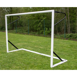 But de foot à 5 Futsal aluminium 3 x 2 M Noir POWERSHOT