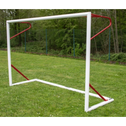 But de foot à 5 Futsal aluminium 3 x 2 M Rouge POWERSHOT