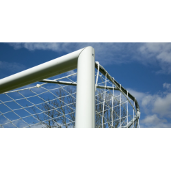 Filet de football pour but pliant 6,1 x 2,1 m pour but à 8 Blanc 4 MM POWERSHOT