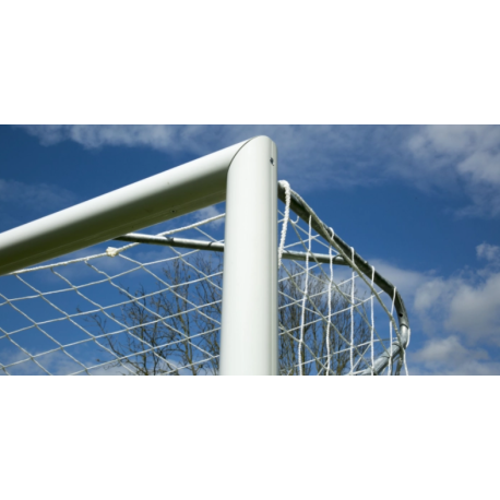 Filet de football pour but pliant 6,1 x 2,1 m pour but à 8 Blanc 4 MM POWERSHOT