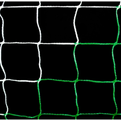 Filet de football trapézoïdal pour but à 5 Vert Blanc 3 mm POWERSHOT