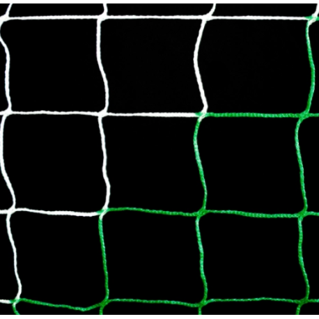 Filet de football trapézoïdal pour but à 5 Vert Blanc 3 mm POWERSHOT